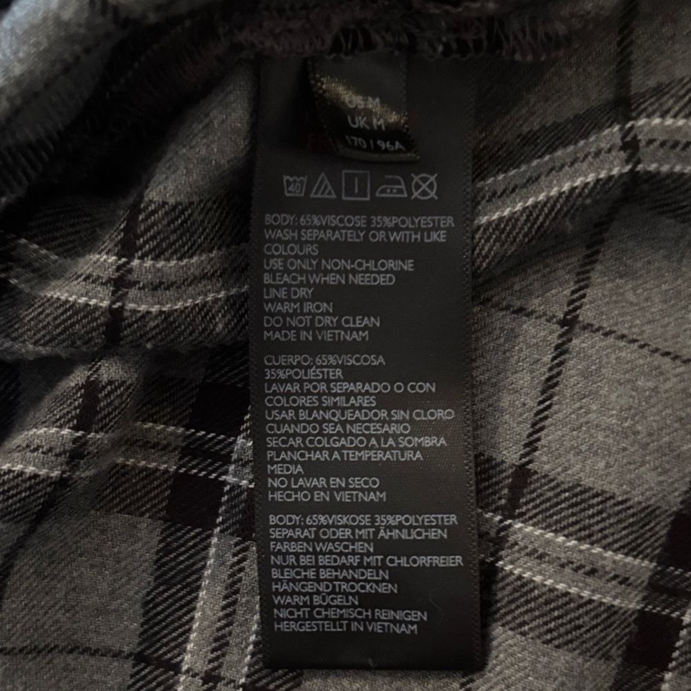 BDG Urban Outfitters Black and Gray Checkered Button Down Shirt - Picture 9 of 9